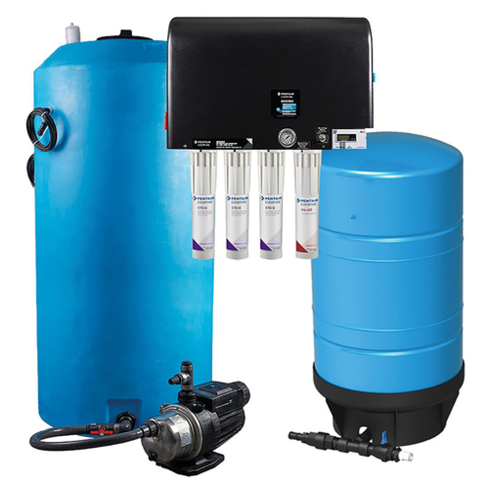 Everpure BWS1500/300 HF PLUS BWS Reverse Osmosis System BWS1500/300 HF PLUS (3) CTO-Q Activated-carbon Cartridge Prefilter