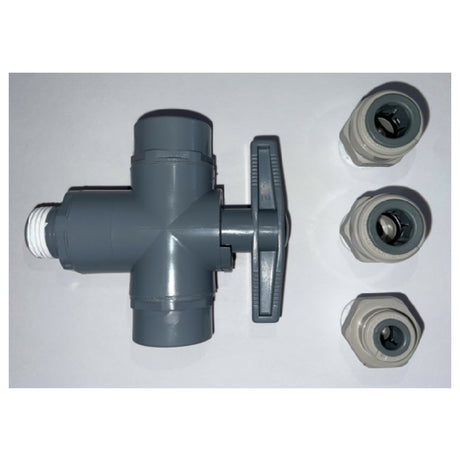 3M VH3 FLUSH KIT 3 WAY (55-12002) 3M™ Flush Valve Kit 3-way With (2) 3/8" And (1) 1/4" Quick-connect Fittings.