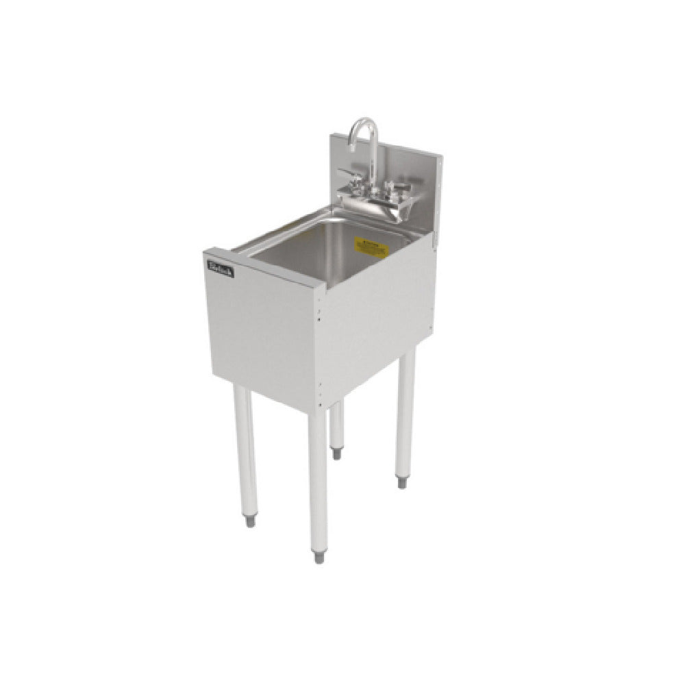Perlick TS12DS - TS Series Underbar Wet Waste Sink Unit, 12"W X 18-9/16"D, 10" Wide X 14" Front-to-back X 9-1/4" Deep 18 Gauge Stainless Steel Sink