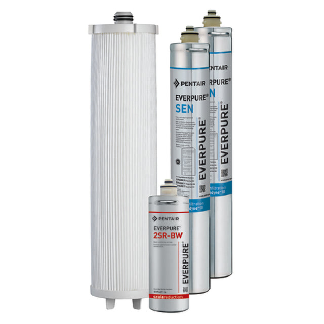 Water filter cartridges from Pentair Everpure in the Endurance Twin Cartridge Kit