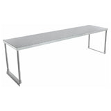 Stainless Steel Single-Tier Overshelf for Empura Stainless ESOS1872 Standard Duty Use