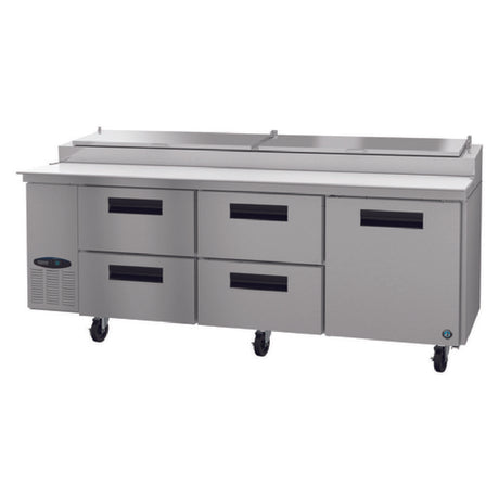 Hoshizaki PR93A-D4 - Steelheart Series Pizza Prep Table, Three-section, 30 Cu. Ft.