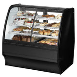 True Mfg. - Specialty Display TGM-DZ-48-SC/SC-B-W - Glass Merchandiser, Dual Zone (dry/refrigerated)