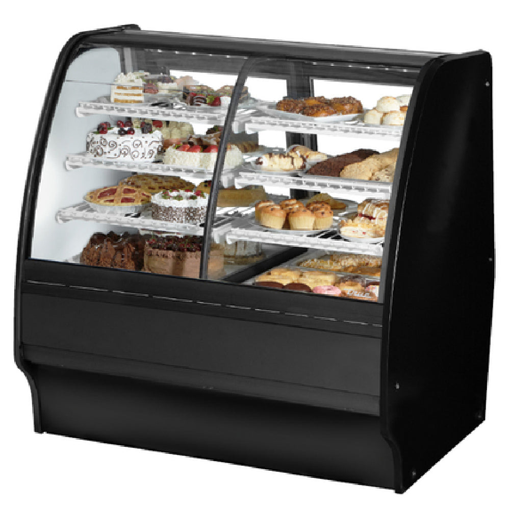 True Mfg. - Specialty Display TGM-DZ-48-SC/SC-S-W - Glass Merchandiser, Dual Zone (dry/refrigerated)
