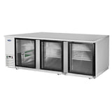 Atosa USA, Inc. MBB90GGR - Atosa Back Bar Cooler, Three-section, 89-3/10"W X 28-1/10"D X 40-1/8"H