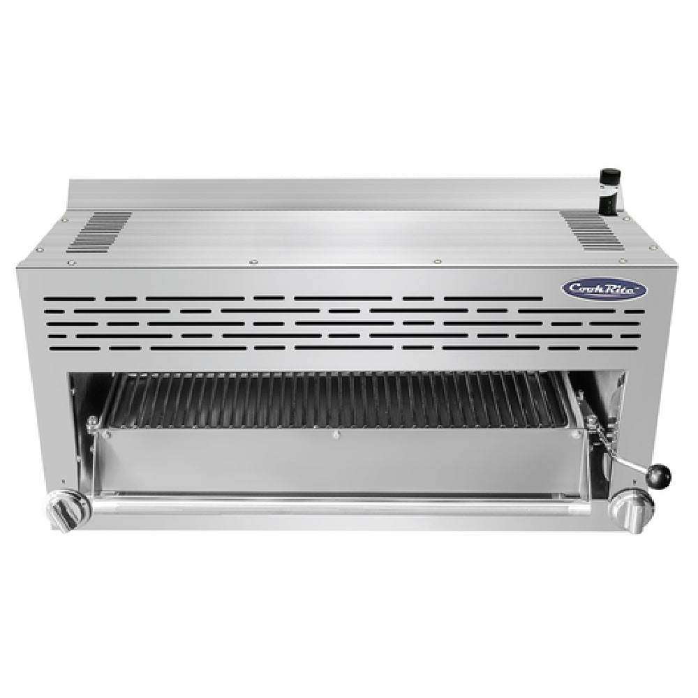 Atosa USA, Inc. ATSB-36_NAT - CookRite Salamander Broiler, Gas, 36"W X 18"D X 17-1/3"H