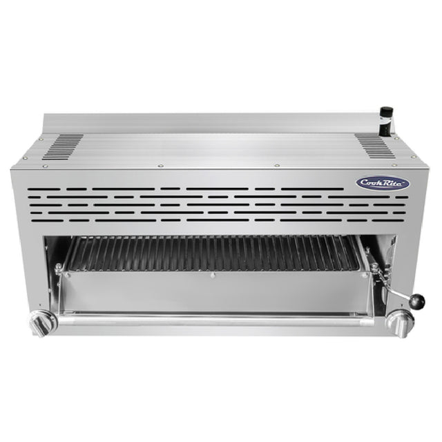 Atosa USA, Inc. ATSB-36_NAT - CookRite Salamander Broiler, Gas, 36"W X 18"D X 17-1/3"H