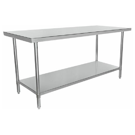 Empura Super Duty Work Table with undershelf, 30’’ x 72’’ stainless steel design