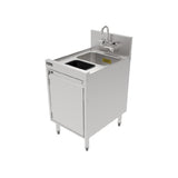 Perlick TSF18DS-TR - TSF Series Underbar Storage Cabinet Sink Unit With Waste Chute