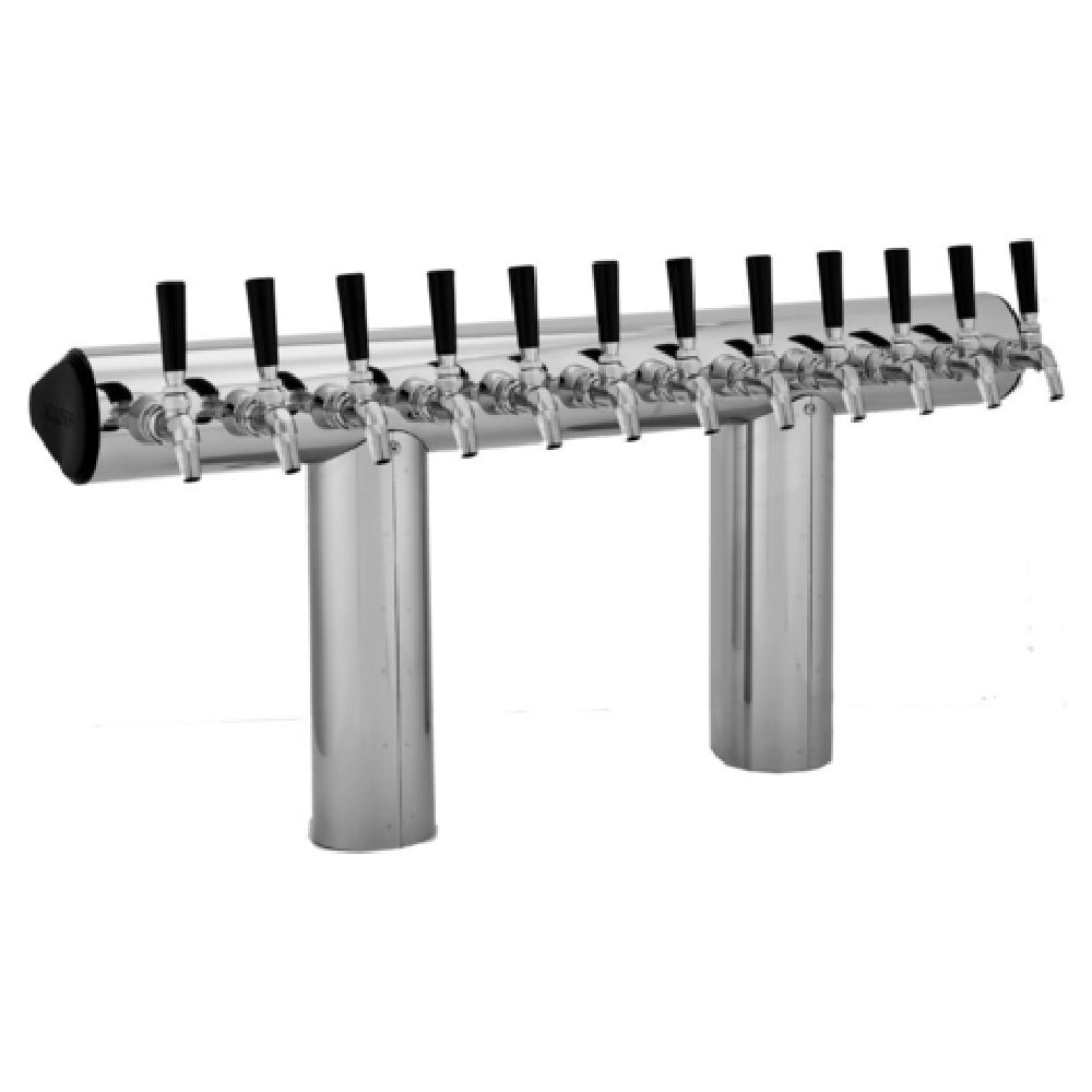 Perlick 66500-12BPC - Winged Bridge Draft Tower, Countertop, 36-3/4"W X 16-1/2"H