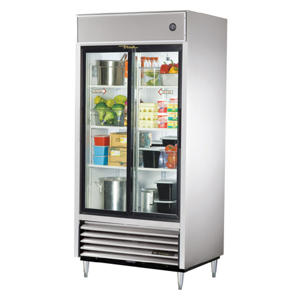 True Mfg. - General Foodservice TSD-33G-HC-LD - Refrigerator, Reach-in, (2) Glass Sliding Doors