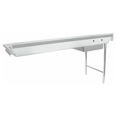 Commercial Stainless Steel Dish Table with Drain Board for Empura EUDT72L Soiled Dishtable