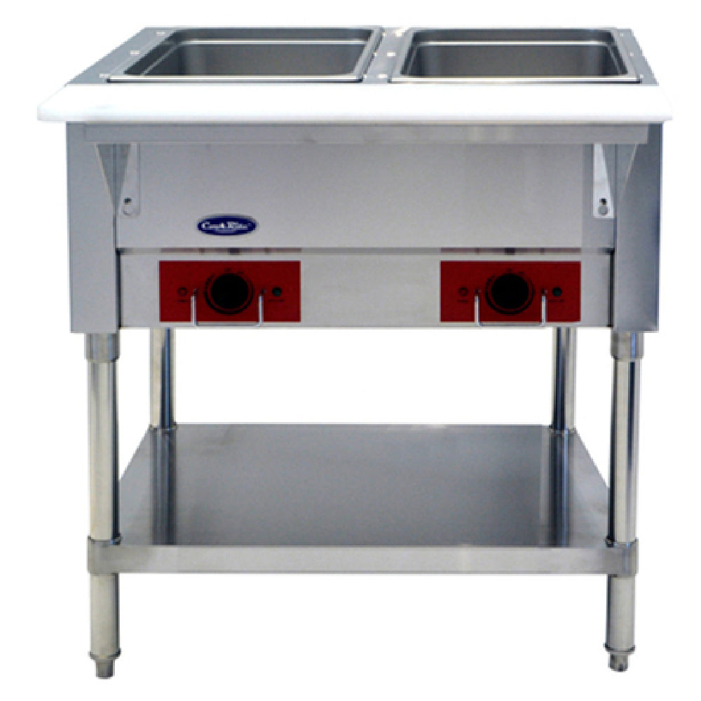 Atosa USA, Inc. CSTEA-2C - CookRite Steam Table, Electric, Dry Or Wet Heat
