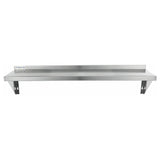 Empura Stainless 1248WS18G Standard Duty Empura Wall Mount Storage Shelf 12" X 48" 18GA 430S/S Shelf And Brackets