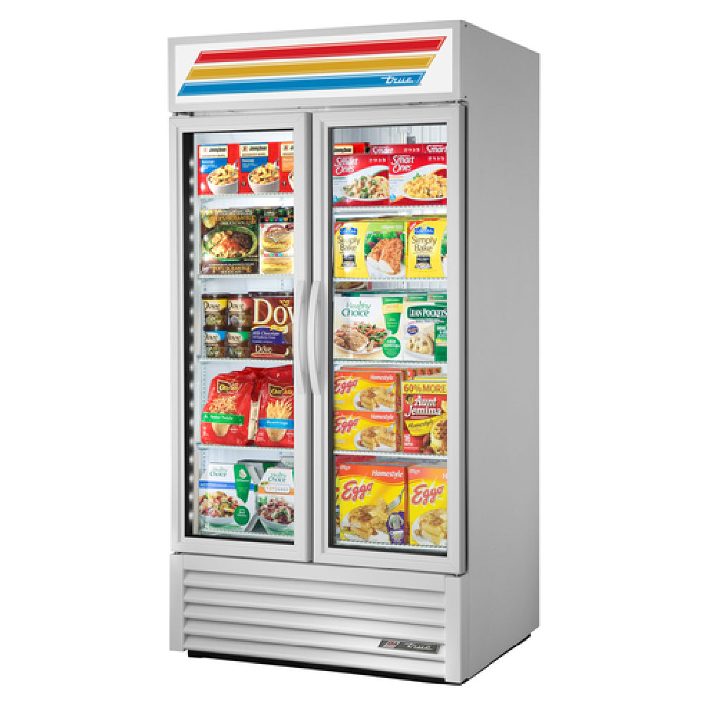 True Mfg. - General Foodservice GDM-35F-HC~TSL01 - Freezer Merchandiser, Two-section