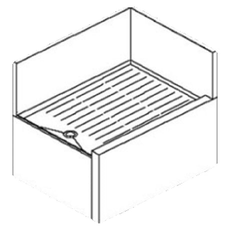 Perlick TS90RIC - TS Series Underbar Inside Corner Drainboard, 24"W X 18-9/16"D, Drainboard Top