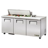 True Mfg. - General Foodservice TSSU-72-12-HC - Sandwich/Salad Unit, (12) 1/6 Size (4"D) Poly Pans