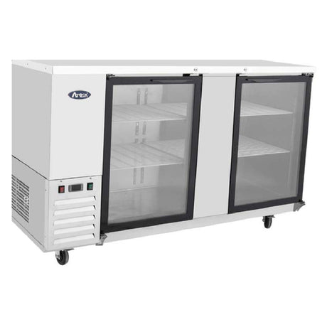 Atosa USA, Inc. SBB69GGRAUS1 - Atosa Back Bar Cooler, Shallow Depth, Two-section