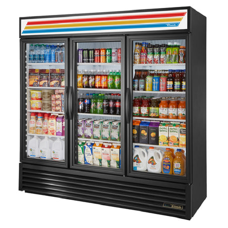 True Mfg. - General Foodservice GDM-72-HC~TSL01_WH - Refrigerated Merchandiser, Three-section