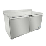Empura E-KUC60FW - Undercounter Reach-In Freezer, Work Top, 2 Swing Door Solid Doors