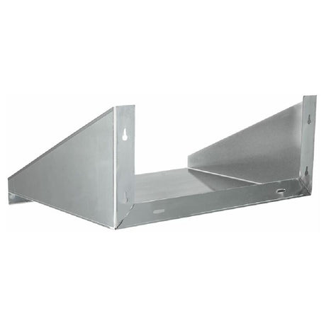 Metal microwave wall mounting bracket with angled support for Empura Wall Mount Shelf