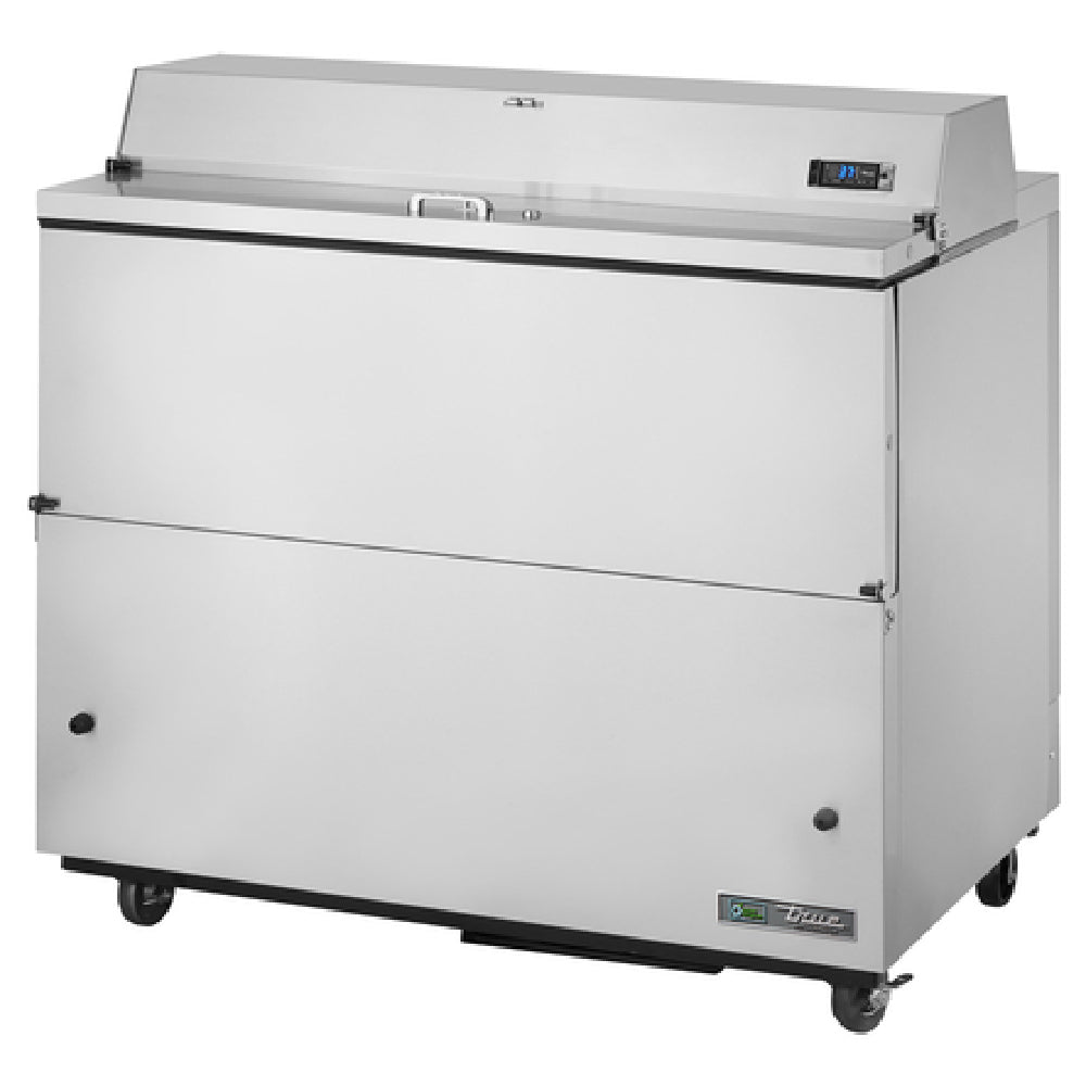 True Mfg. - General Foodservice TMC-49-S-SS-HC - Mobile Milk Cooler, Forced-air, (12) 13" X 13" X 11-1/8" Crate Capacity