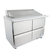 Empura Refrigeration E-KSP48M-D4 Refrigerated Sandwich/Salad Mega Top Prep Table With Drawers