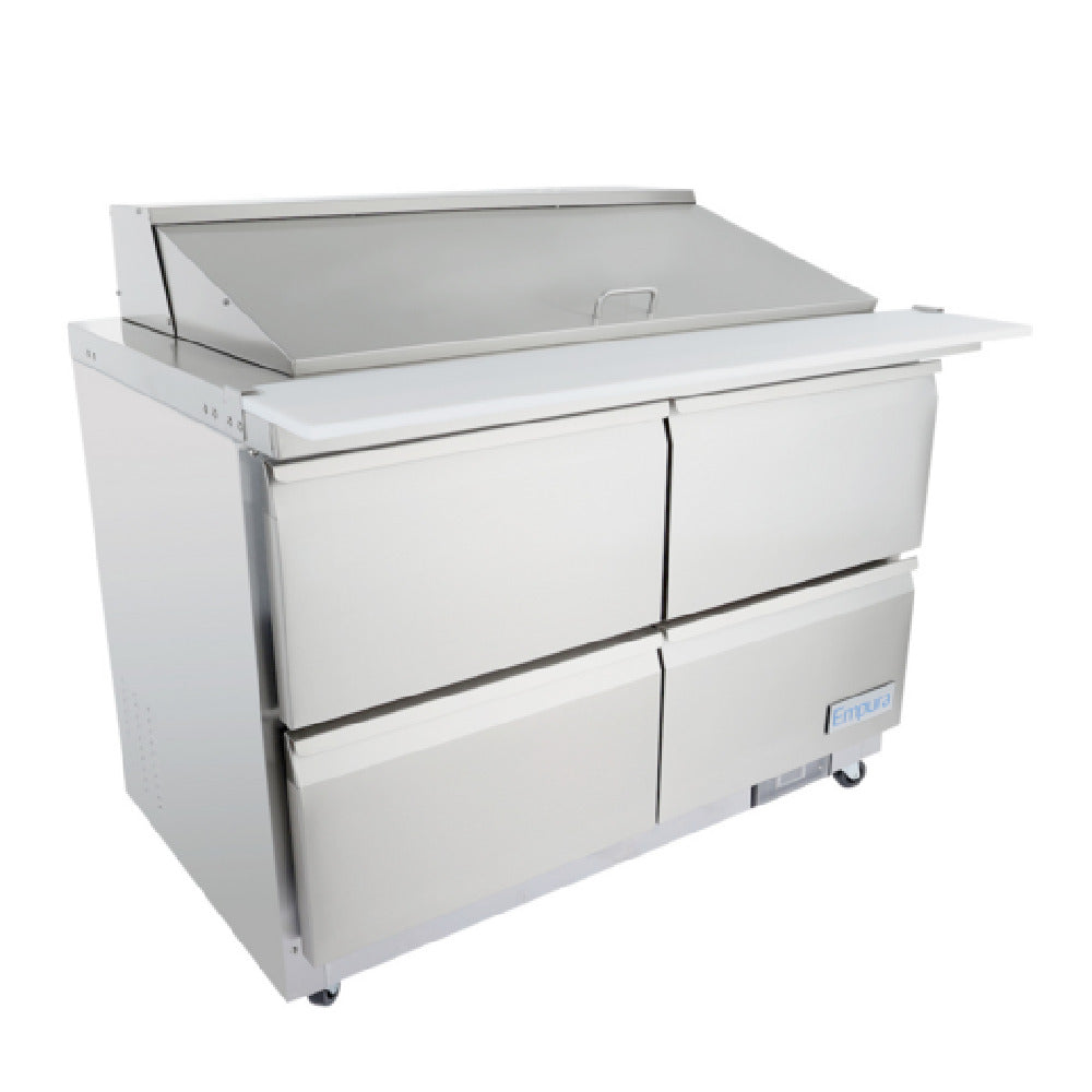 Empura E-KSP48M-D4 - Refrigerated Sandwich/Salad Mega Top Prep Table With Drawers