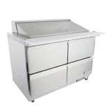 Empura E-KSP48M-D4 - Refrigerated Sandwich/Salad Mega Top Prep Table With Drawers