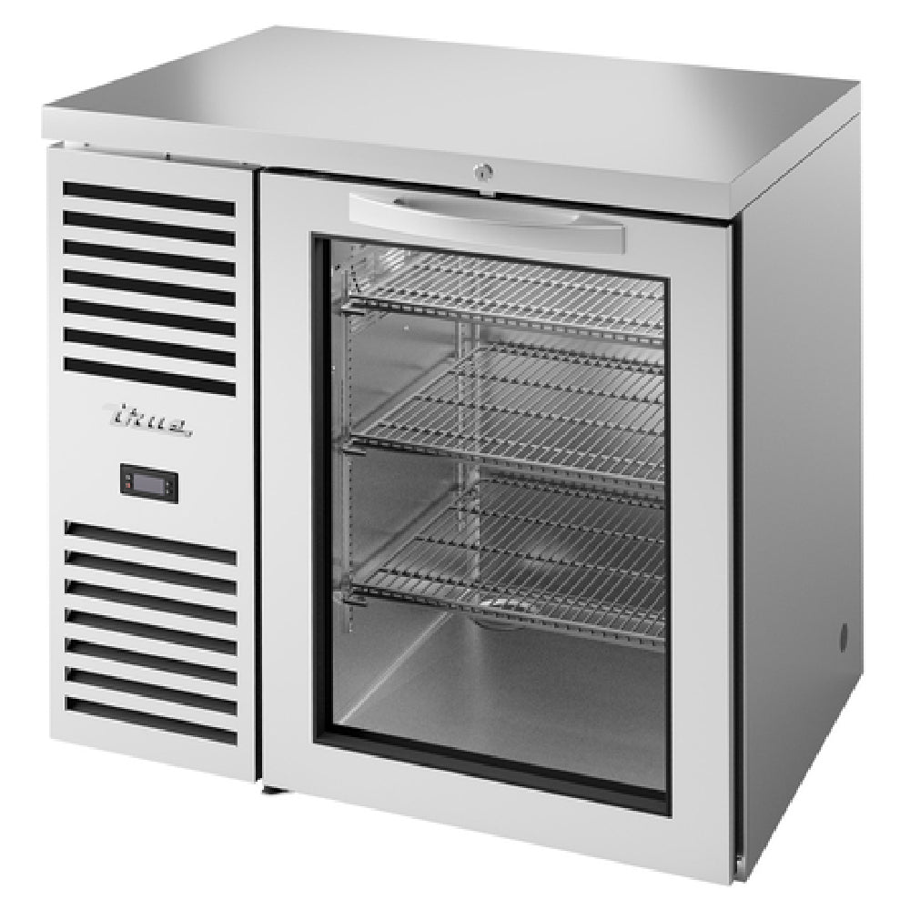 True Mfg. - Premier Bar TBR36-RISZ1-L-S-G-1 - Refrigerated Back Bar Cooler, One-section