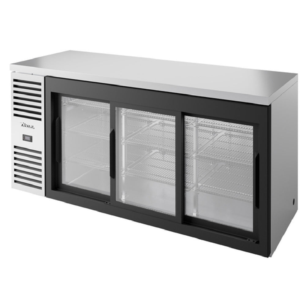 True Mfg. - Premier Bar TBR72-RISZ1-L-S-111-1 - Refrigerated Back Bar Cooler, Three-section