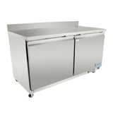 Empura E-KUC60W - Undercounter Reach-In Refrigerator, Work Top, 2 Swing Solid Doors