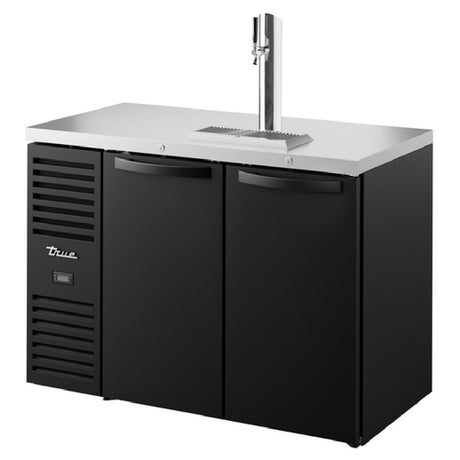 True Mfg. - Premier Bar TDR48-RISZ1-L-B-SS-1 - Refrigerated Draft Bar Cooler, Two-section