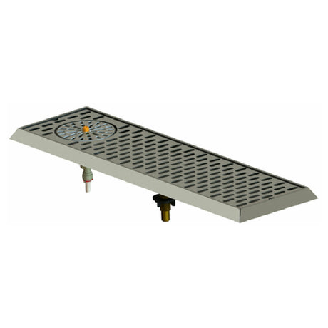 Perlick C18650A-GRE - C18000 Series Drip Tray Trough, With Built-in Rinser On End