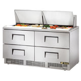 True Mfg. - General Foodservice TFP-64-24M-D-4 - Sandwich/Salad Unit, Two-section