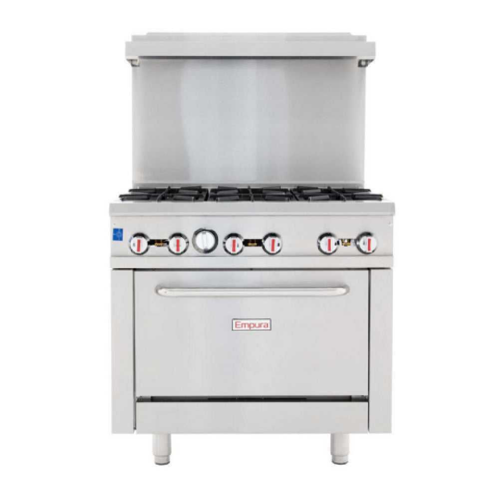 Empura EGR-36_LP - Single Base Gas Range, Liquid Propane, Field Conversion Kit To Natural Gas Included