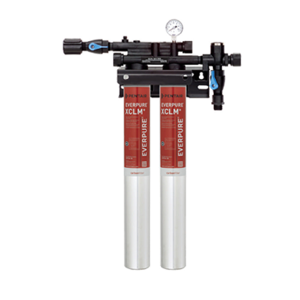 Everpure EV976112 - QC7I Twin-XCLM Fountain Filtration System, 5 Micron, 2-4 Gpm Flow Rate