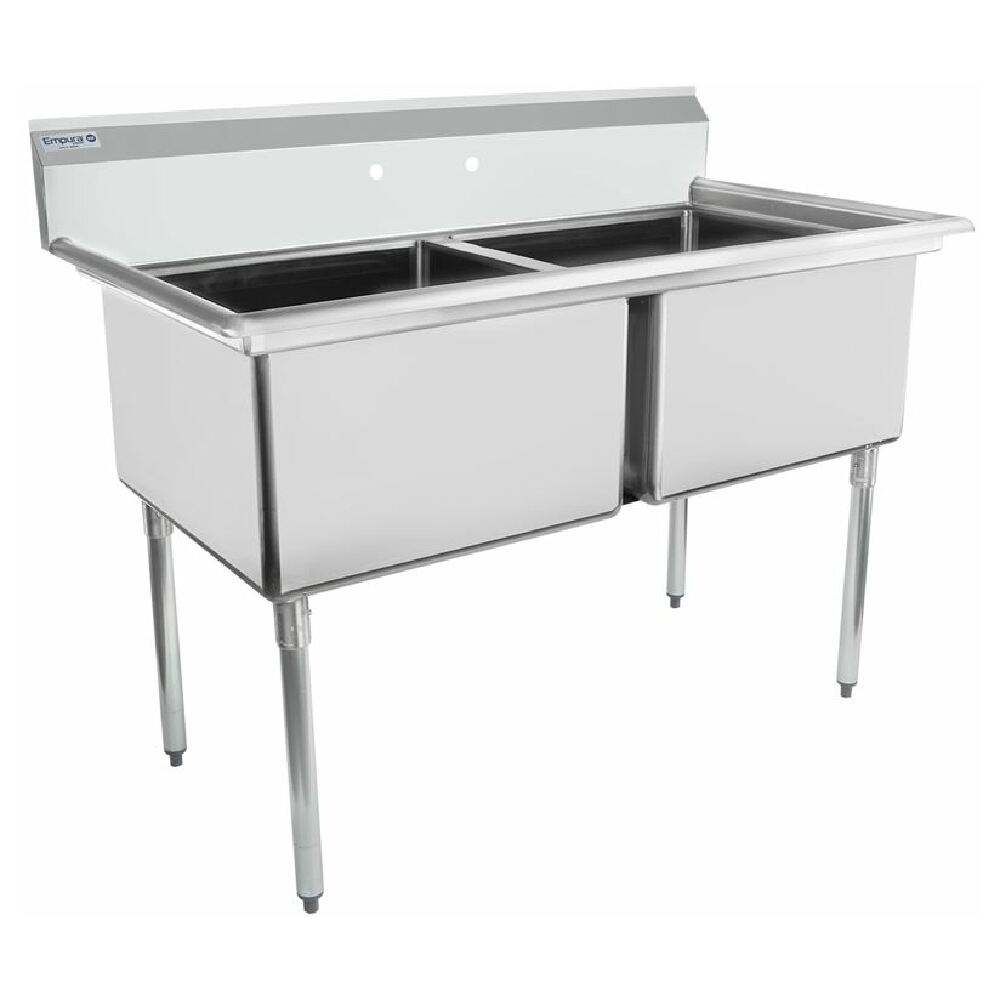 Empura Stainless ESD22424 Sink (2) Compartment Standard Duty