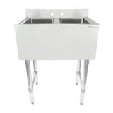 Empura EB2B101410 - Underbar Sink, 26"W X 18"D X 33.5"H Overall Size, 2-compartment