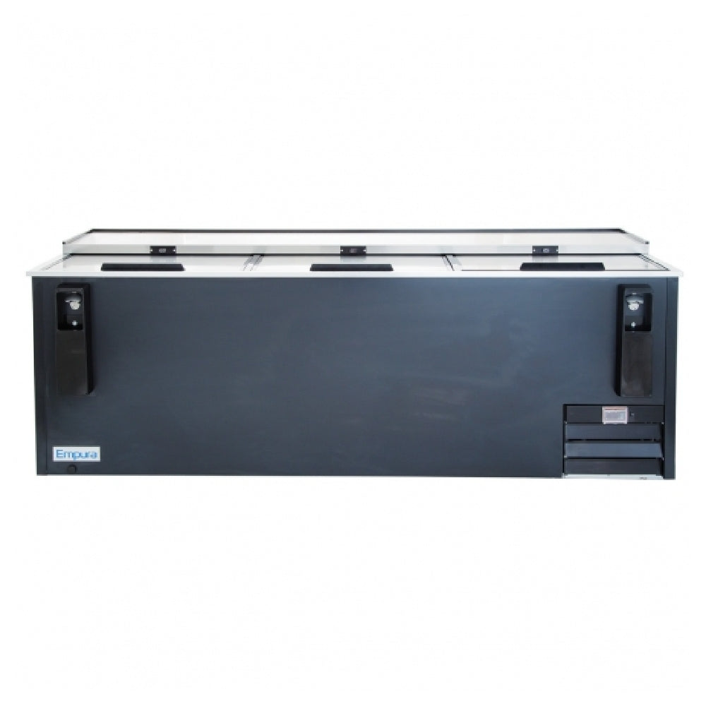 Empura Stainless E-KBC-95 Bottle Cooler 95"W 29.1 Cu Ft Black Coated Steel Exterior