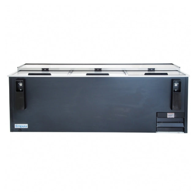 Empura Stainless E-KBC-95 Bottle Cooler 95"W 29.1 Cu Ft Black Coated Steel Exterior