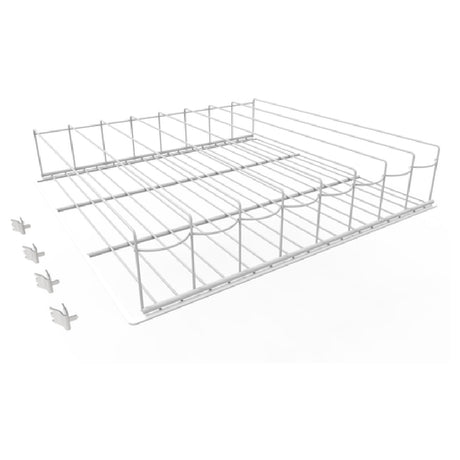 Wire rack shelf divider system for Hoshizaki HS-5291 organizer shelf with multiple compartments