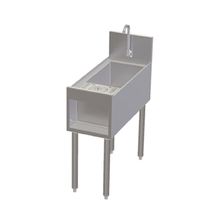 Perlick TSCE12PS-RC - Tobin Ellis Signature Underbar Utility Sink, With Glass Rinser