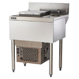 Perlick TSD24DC-A - TSD Series Underbar Ice Cream Center, 24"W X 24"D, 6"H Backsplash With 1" Return