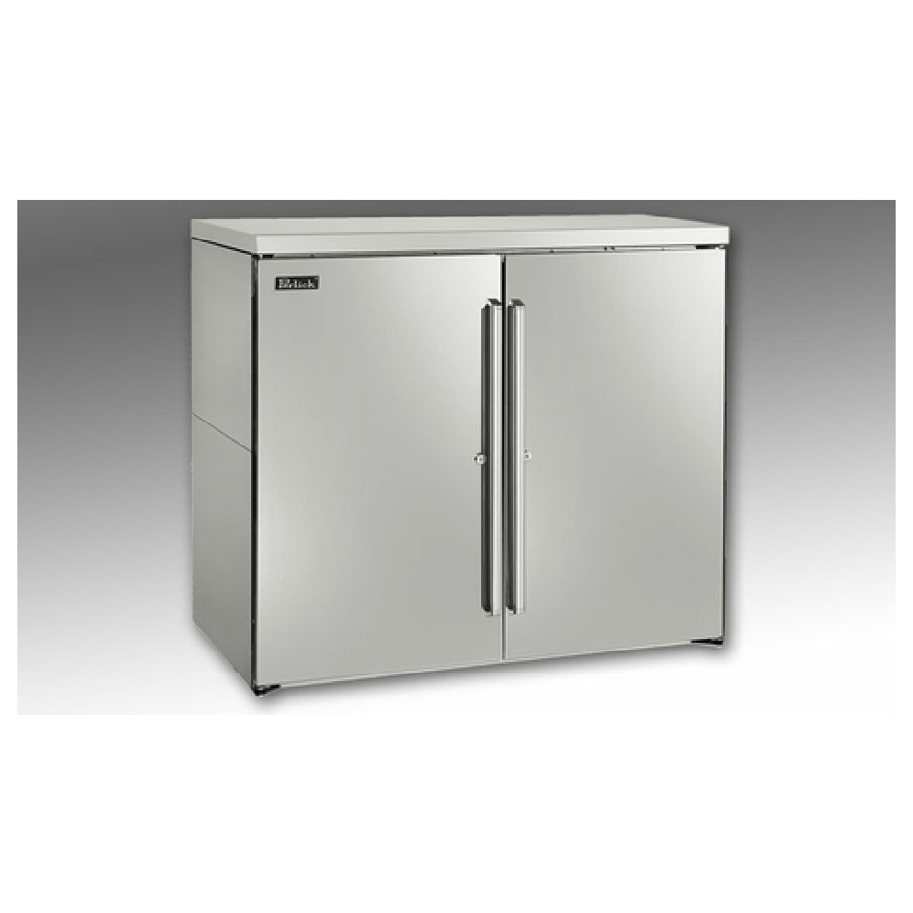 Perlick BBRN40 Narrow Door Refrigerated Back Bar Cabinet Two-section 40"W