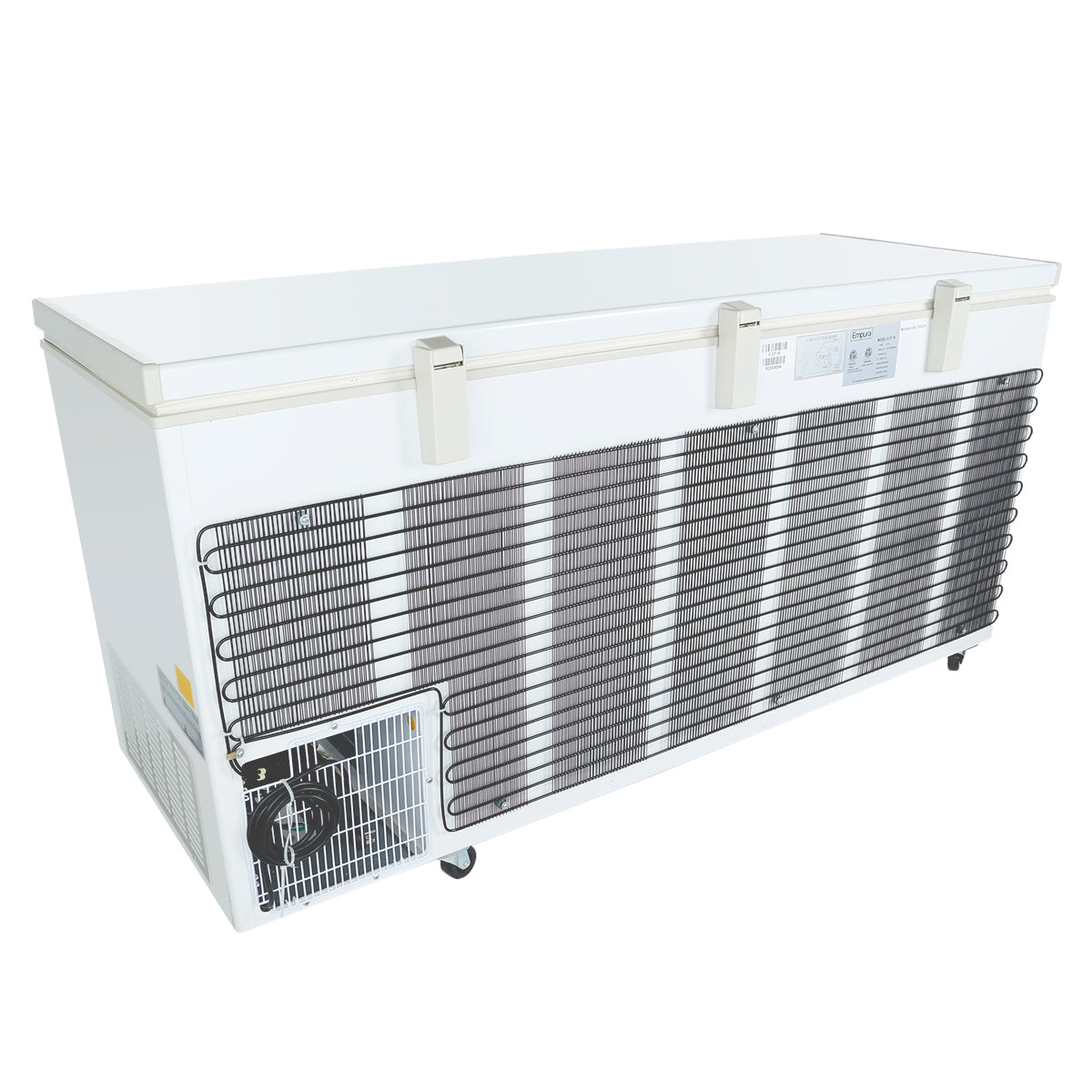 Empura Refrigeration E-CF-18 Solid Lid Chest Freezer 70.67"W X 28.94"D X 33.27"H 18.2 Cu. Ft. Capacity