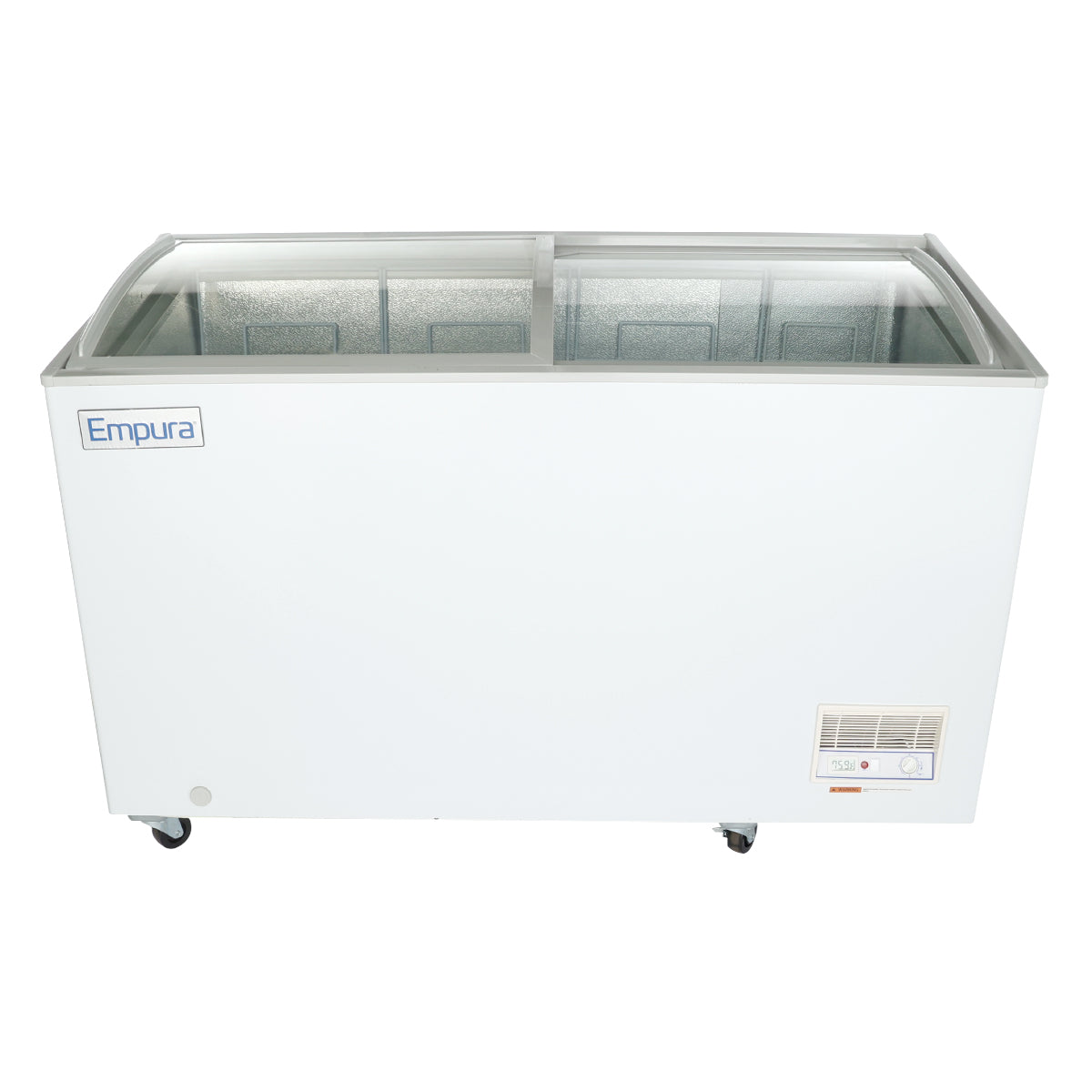 Empura Refrigeration E-CFCG-12 Oblique Curved Lid Chest Freezer 54.92"W X 25.75"D X 36.89"H