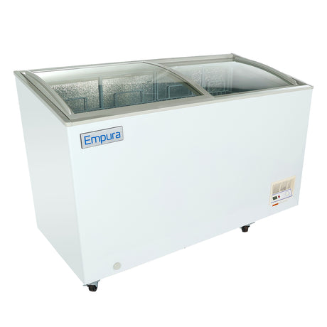 Empura Refrigeration E-CFCG-12 Oblique Curved Lid Chest Freezer 54.92"W X 25.75"D X 36.89"H