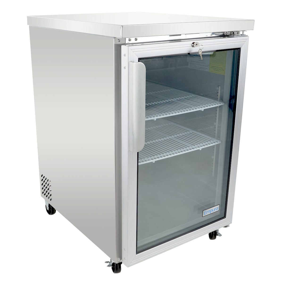 Empura Refrigeration E-KBB24-1G-29-S Back Bar Cooler 24.1"W X 29.9"D X 38.7"H 8.1 Cu. Ft. Capacity