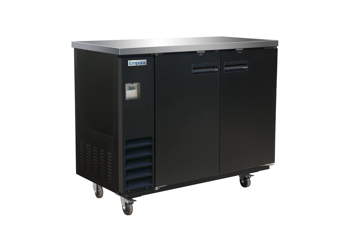 Empura Refrigeration E-KBB48-2-24 Back Bar Cooler 2 Swing Solid Doors 49"W X 24 7/16"D X 41 3/4"H